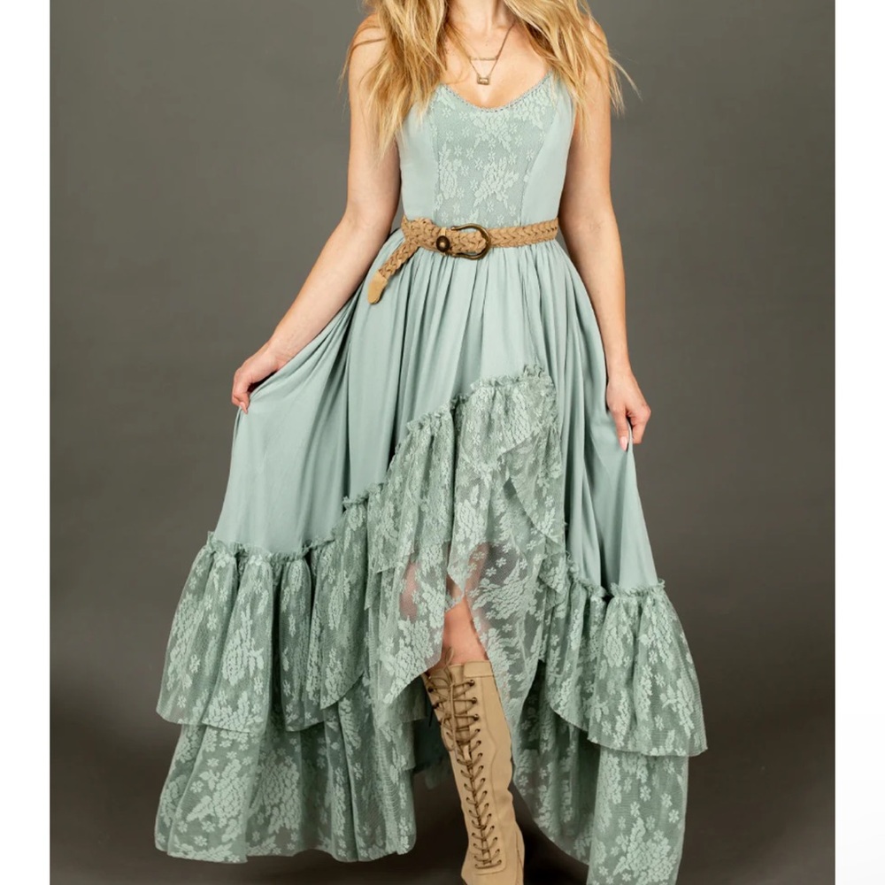 Christellen Dress in Seaglass